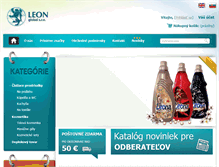 Tablet Screenshot of leonglobal.sk
